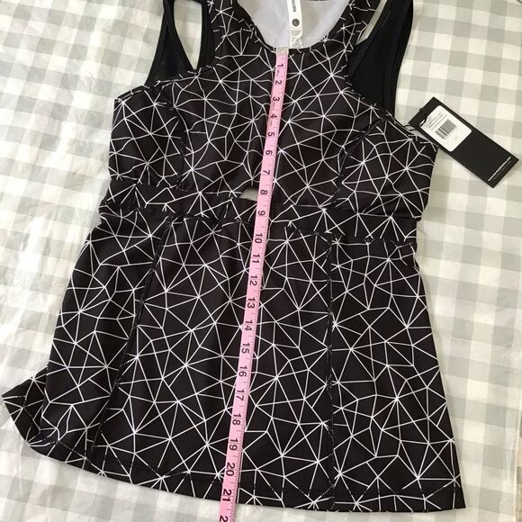 New Sports gym clothing yoga running training tank top integred bra blac… - Picture 8 of 13